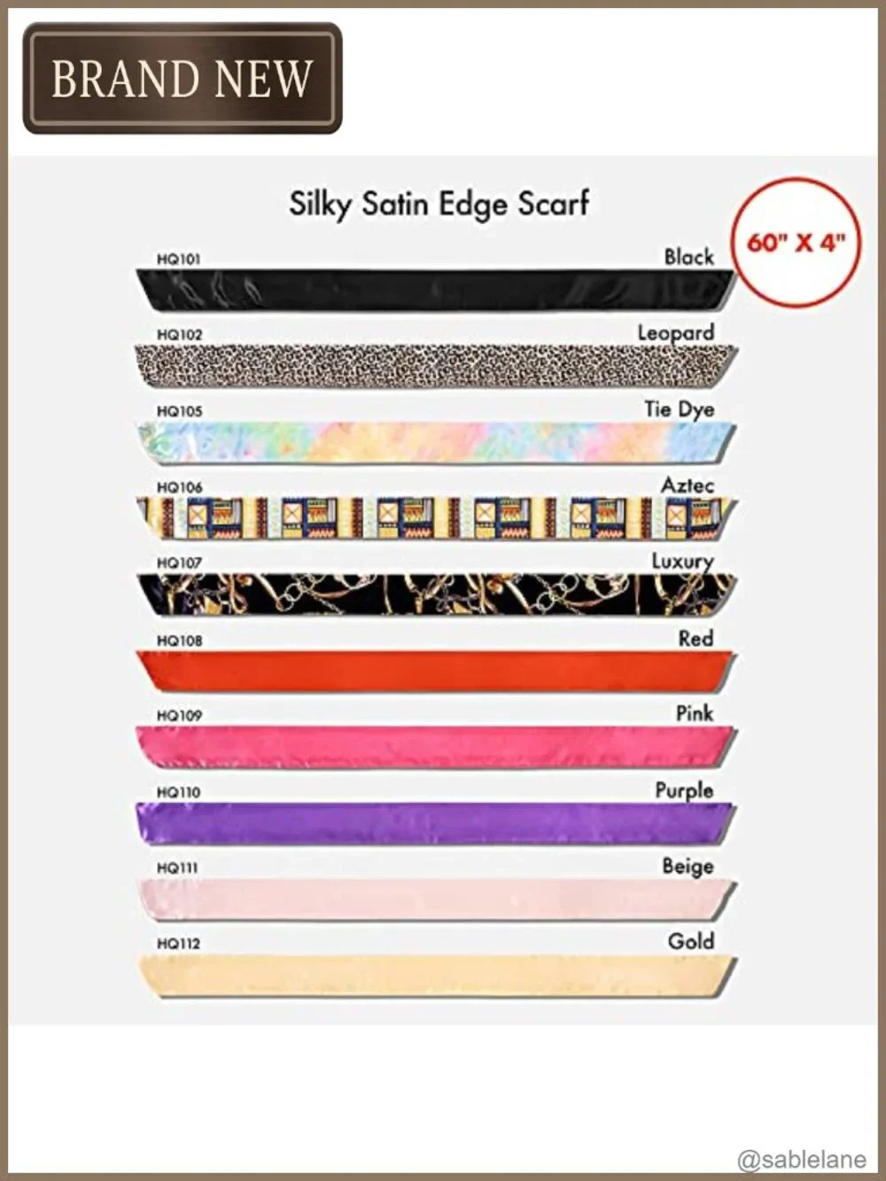 Satin Hair Scarf Wrap for Edges Lace Frontal Melting 4 Pack